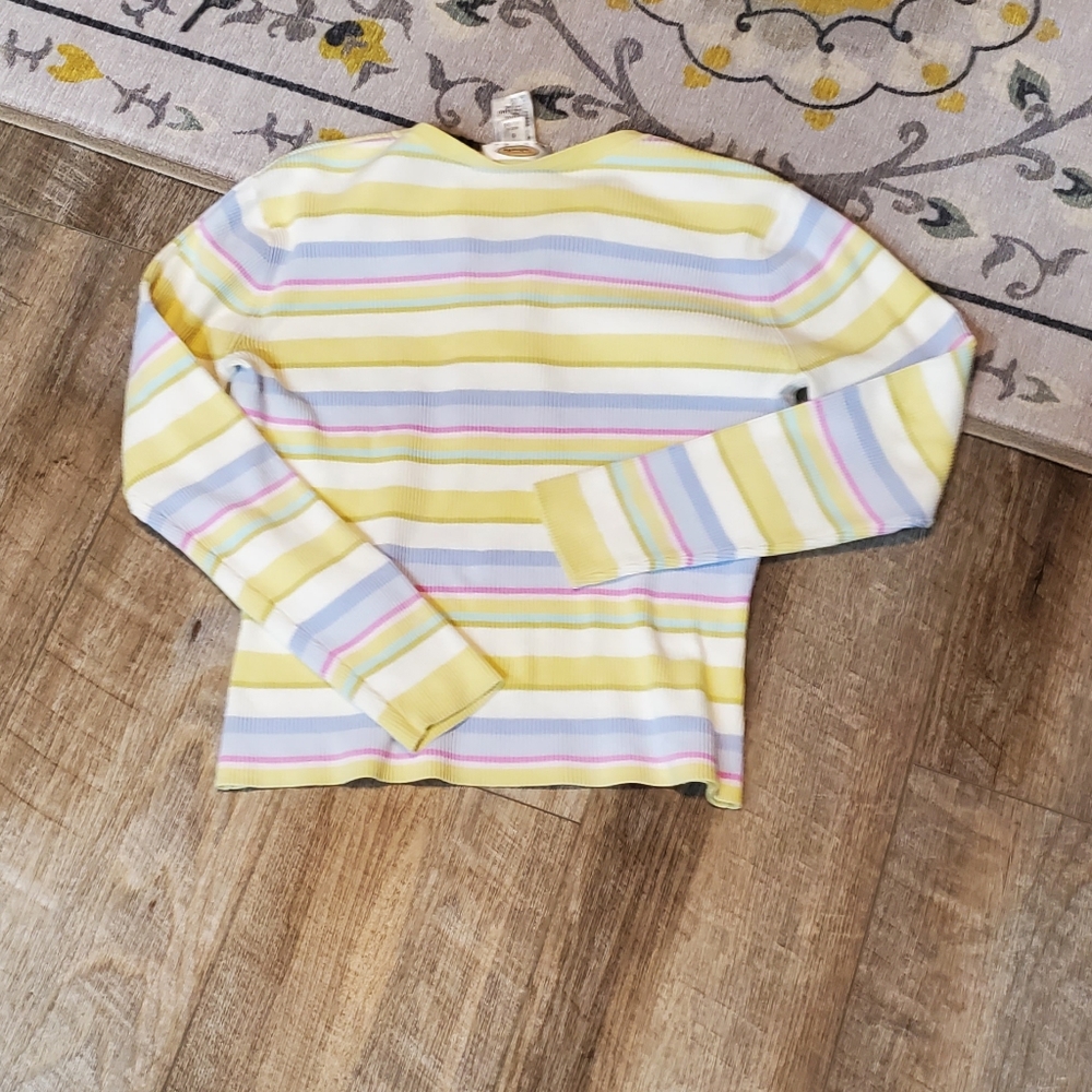 Talbots Small Ribbed Top💙 - Picture 3 of 4